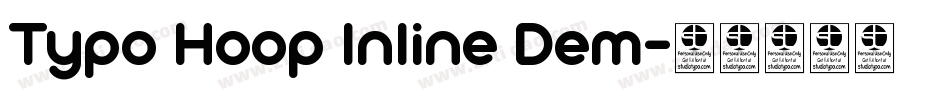 Typo Hoop Inline Dem字体转换